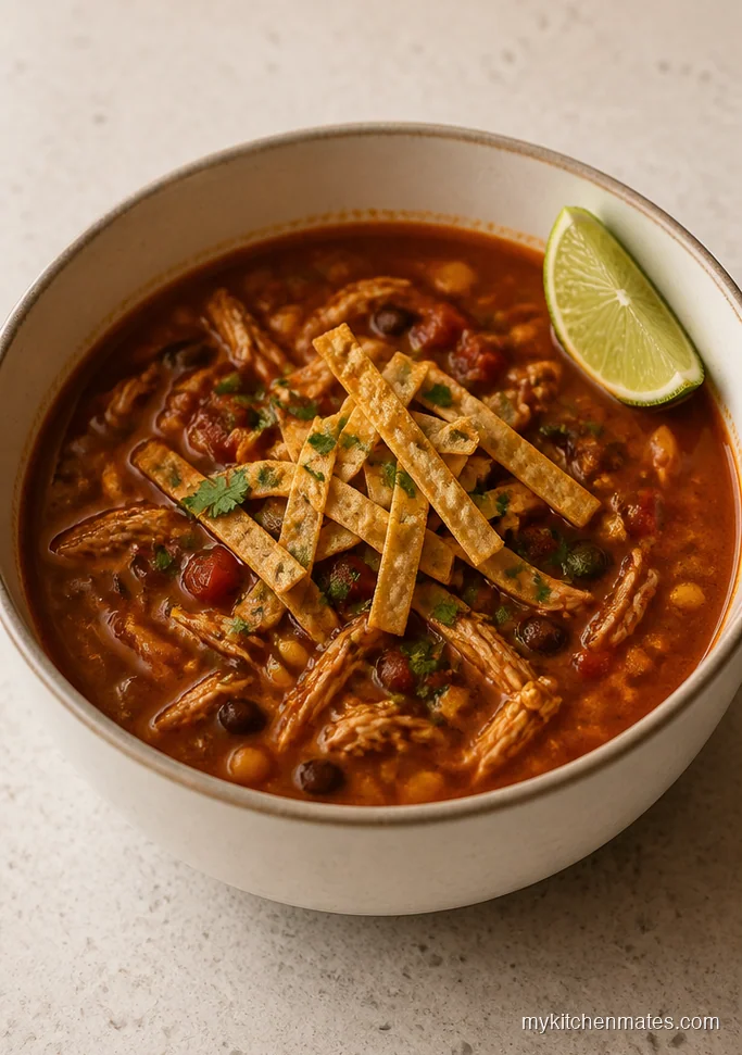 Spicy Chicken Tortilla Vegetable Soup