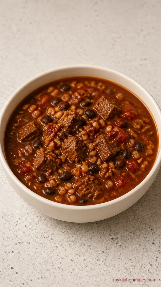 12 Beef Barley Soup Slow Cooker Recipes for Cold Weeknights Spicy Chipotle Beef Barley Soup