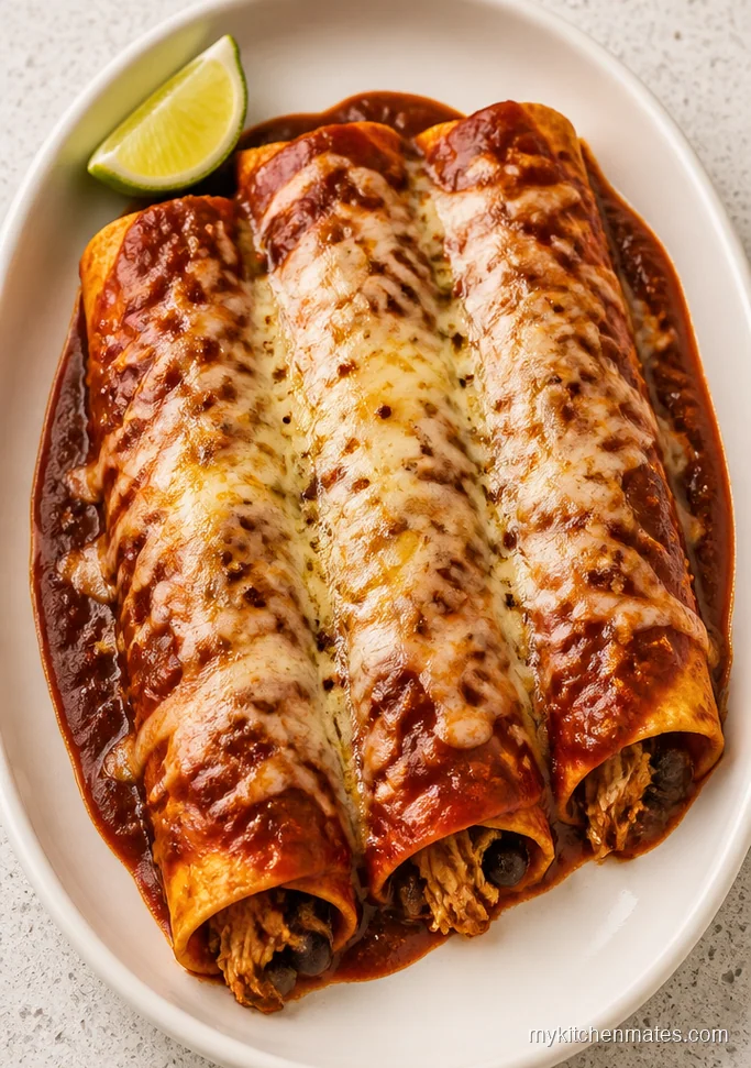 Spicy Chipotle Chicken Enchiladas