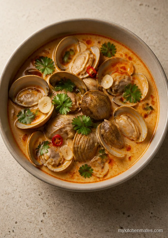 Spicy Coconut Clam Soup