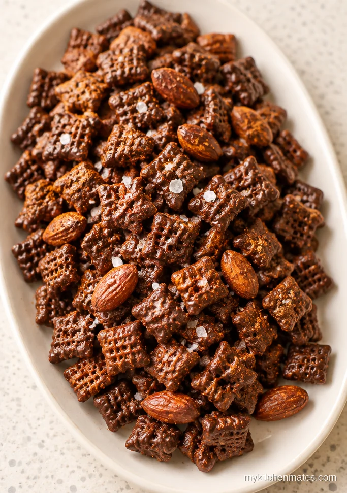 Spicy Dark Chocolate Chex Mix