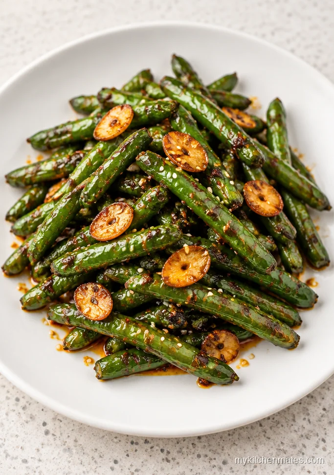 Spicy Garlic Green Beans