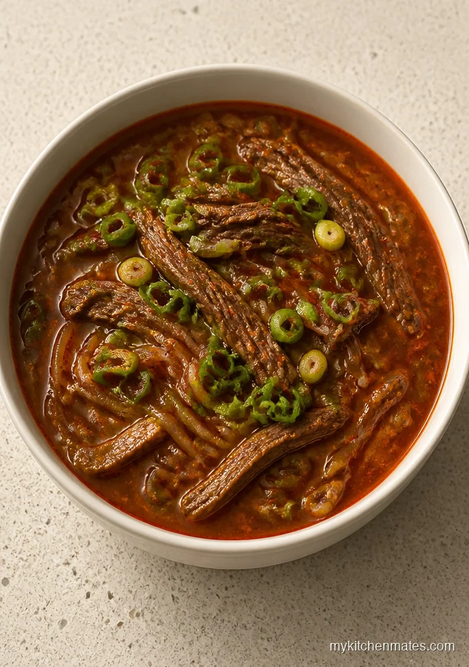 Spicy Gochugaru Beef Noodle Soup