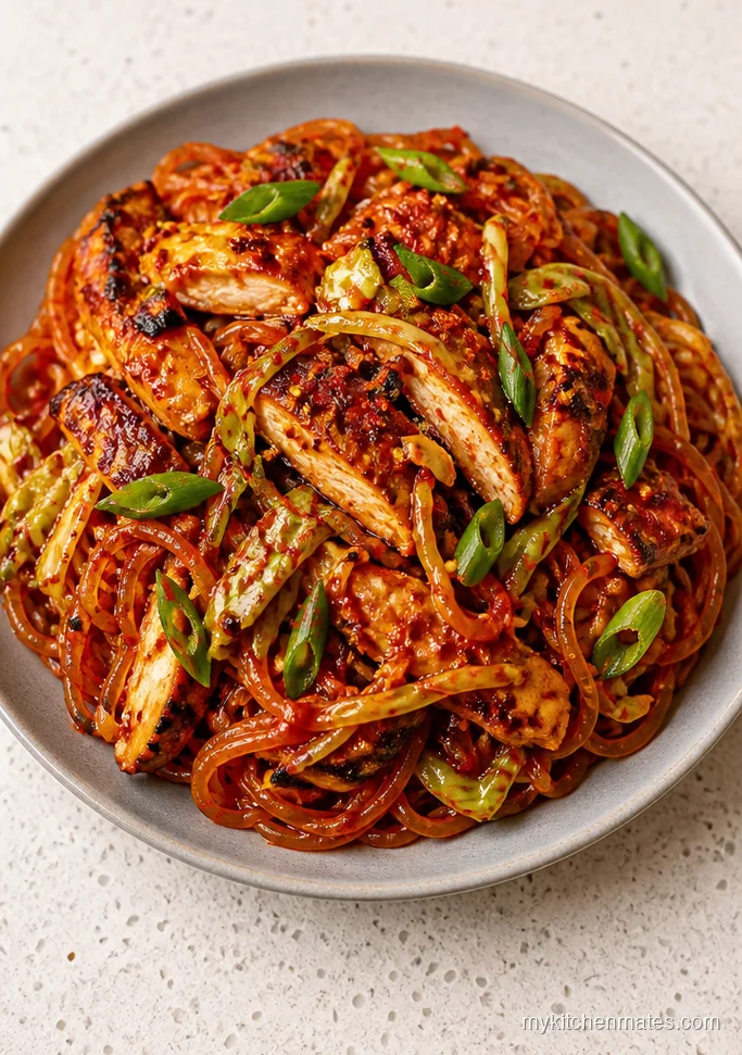 Spicy Gochujang Chicken Noodles