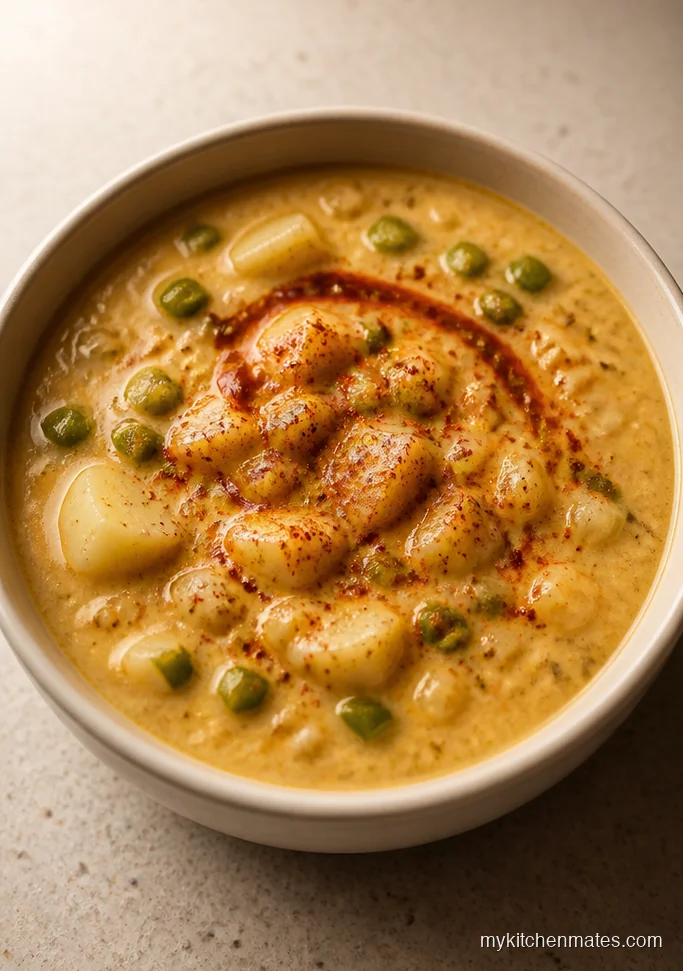 Spicy Green Chile Potato Soup