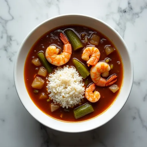 Spicy Gulf Shrimp and Okra Gumbo