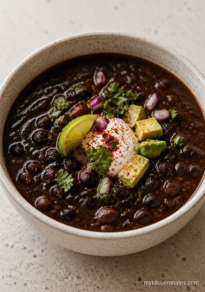 Spicy Instant Pot Black Bean Soup