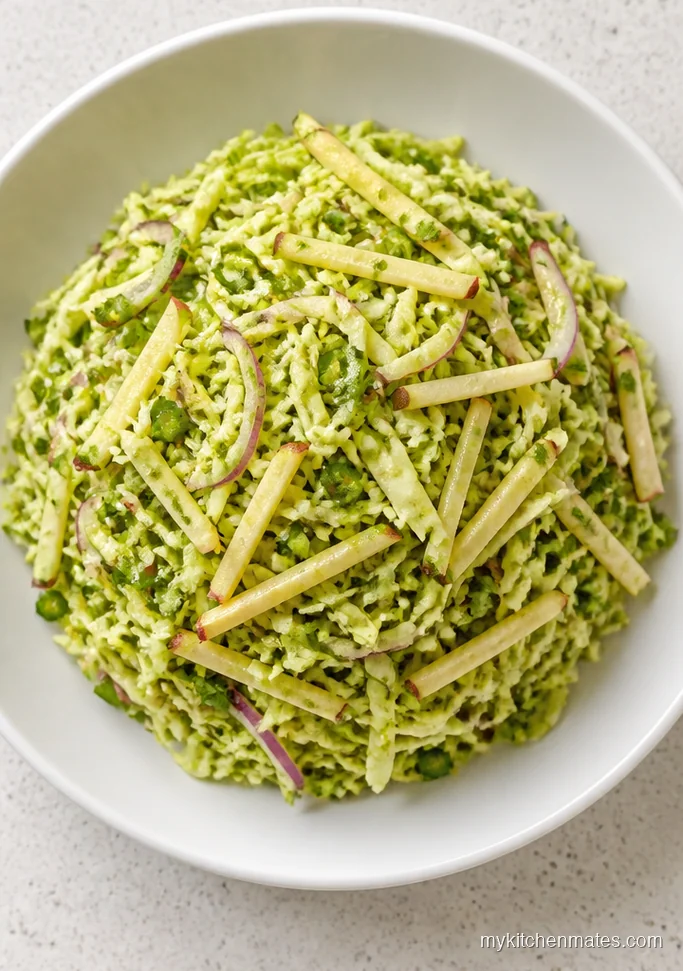 Spicy Jalapeño Lime Cabbage Apple Slaw