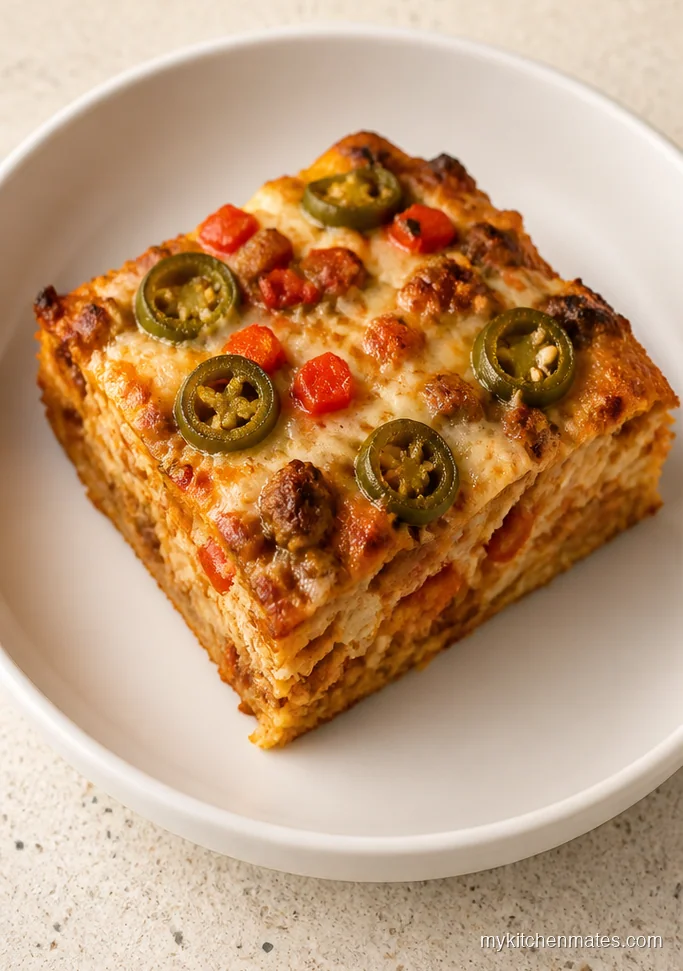 Spicy Jalapeño Sausage Breakfast Casserole