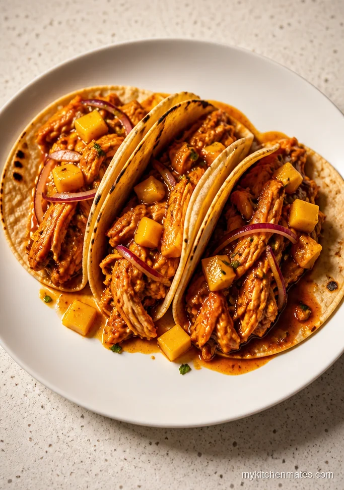 Spicy Mango Chicken Tacos