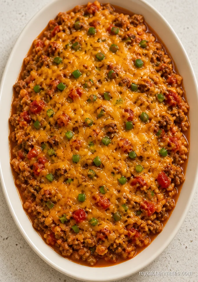 Spicy Mexican Beef and Cauliflower Rice Casserole