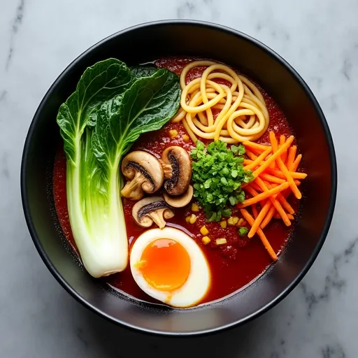 Spicy Miso Vegetable Ramen Bowl