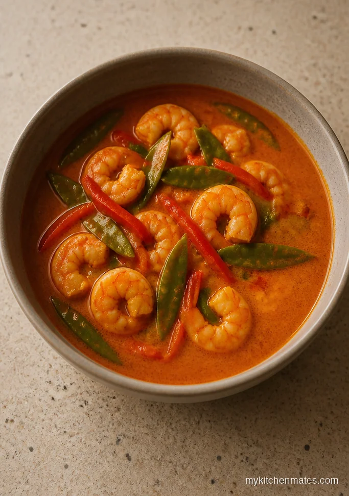 Spicy Red Curry Shrimp Coconut Soup