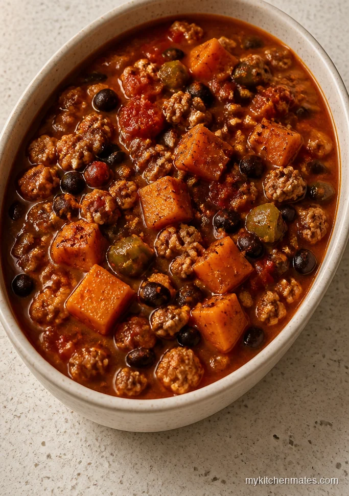 Spicy Smoky Turkey and Sweet Potato Stew