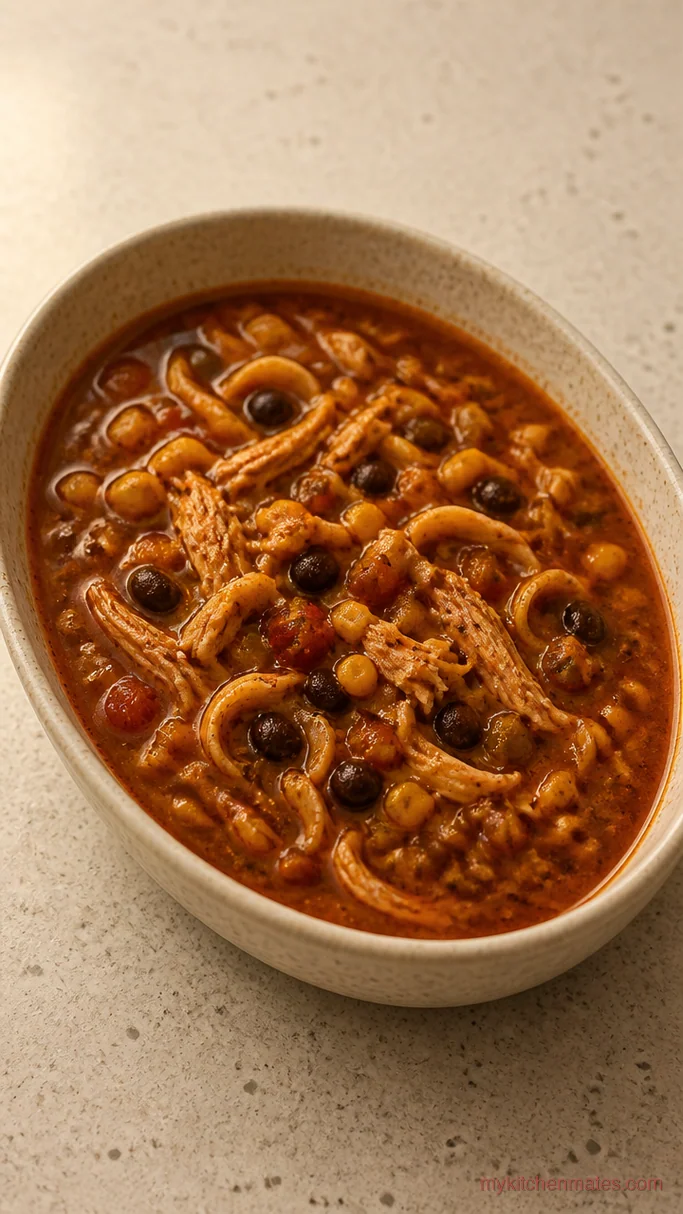 Spicy Southwest Chicken Noodle Soup