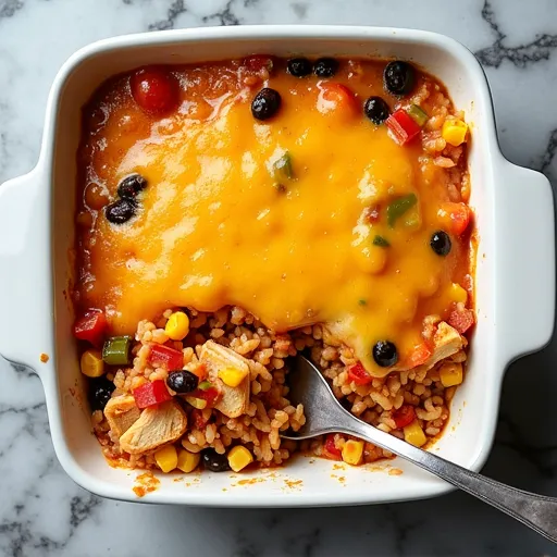 Spicy Southwest Tuna and Rice Bake