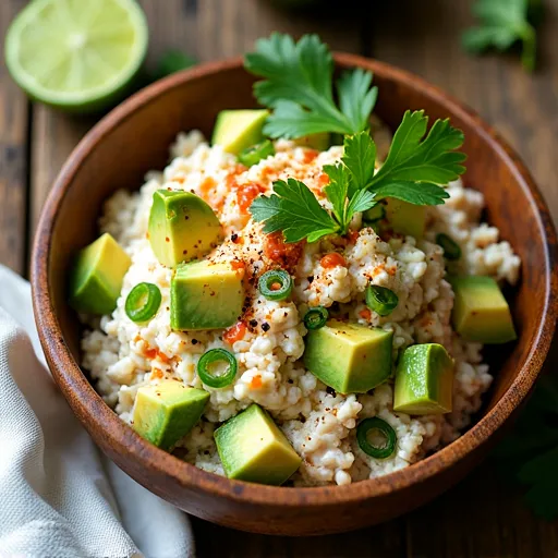 Spicy Sriracha and Avocado Tuna Mix