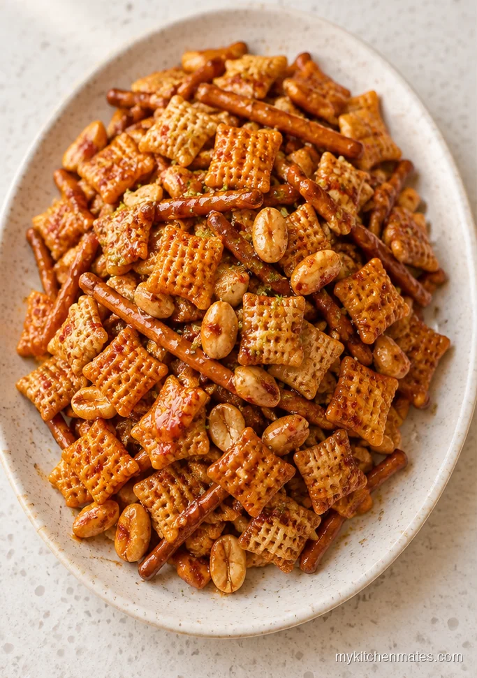 Spicy Sriracha Honey Chex Mix
