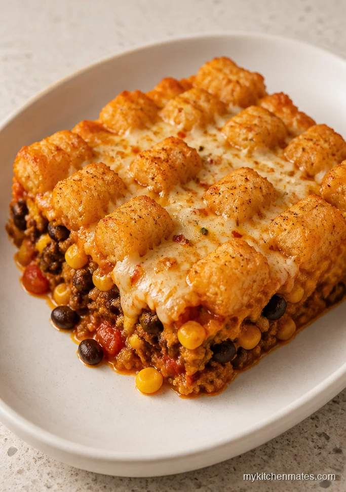 Spicy Tex-Mex Tater Tot Casserole
