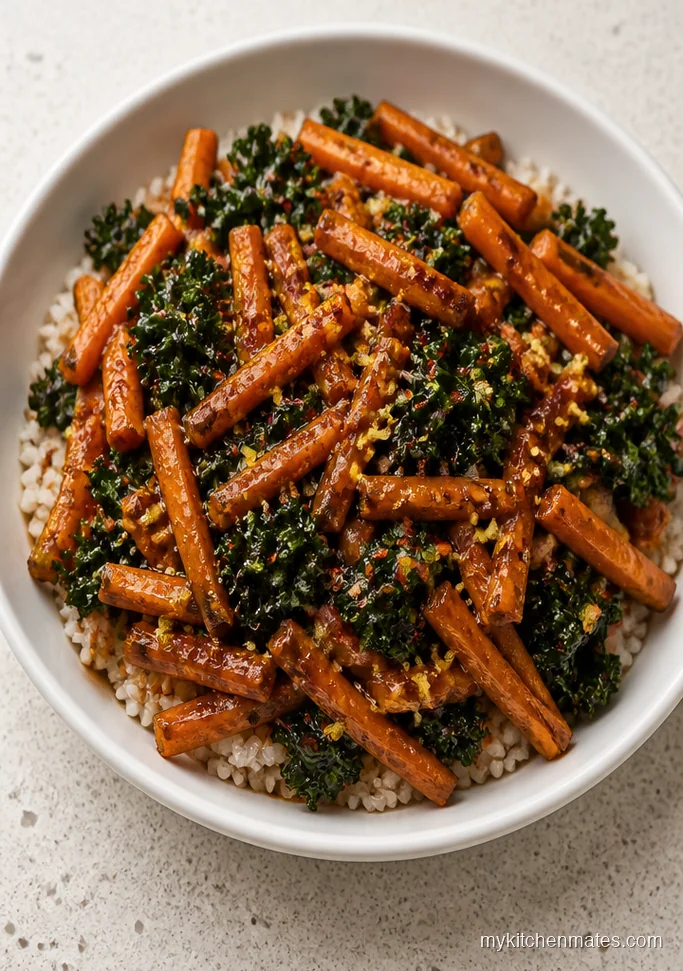 Spicy Thai Sweet Potato Kale Stir Fry