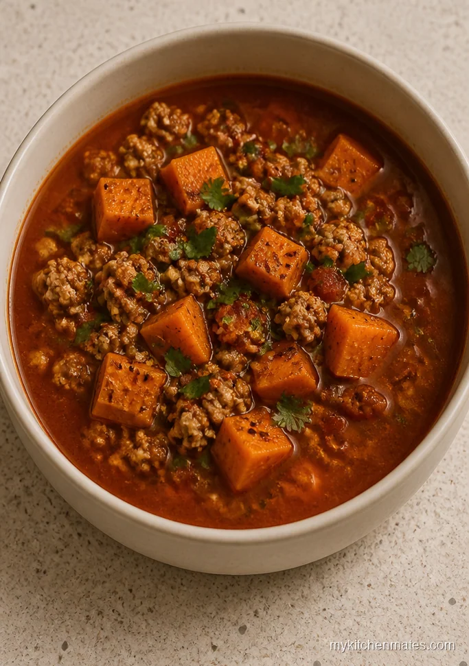 Spicy Turkey Sweet Potato Soup
