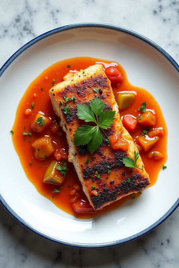 spicy cajun swordfish dish