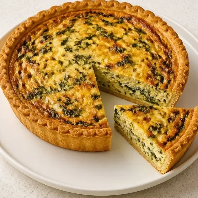 Spinach and Cheese Quiche
