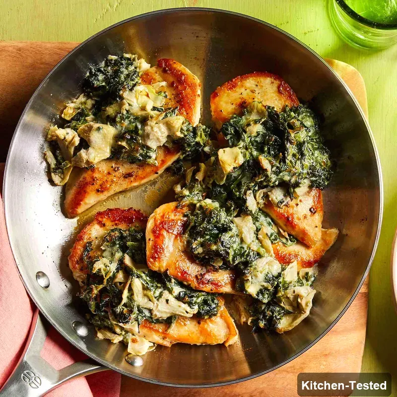 Spinach & Artichoke Chicken spinach artichoke chicken