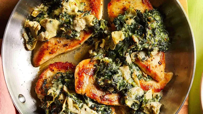 Spinach & Artichoke Chicken Food photo of Spinach & Artichoke Chicken