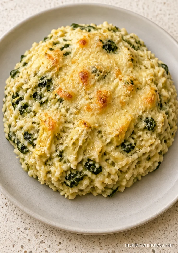 Spinach Artichoke Rice Casserole