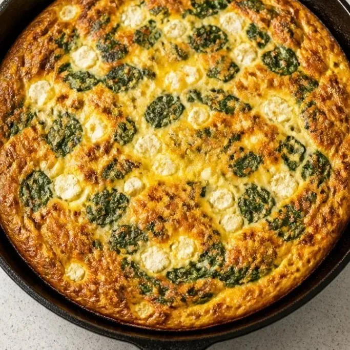 20-Minute One-Pan Spinach Frittata Spinach Egg Frittata