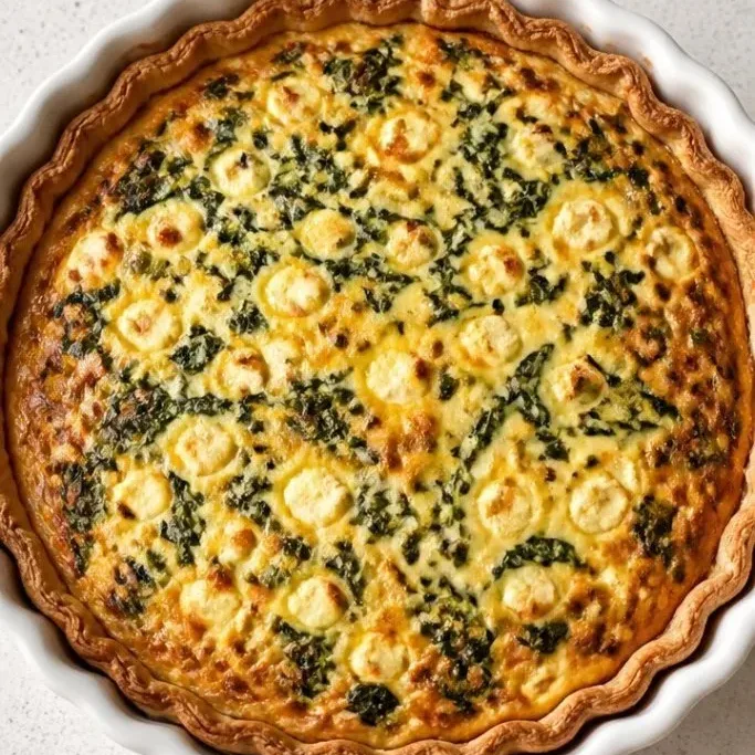 spinach feta quiche