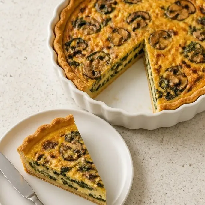 The Spinach Mushroom Quiche I Make on Busy Weeknights Spinach Mushroom Quiche