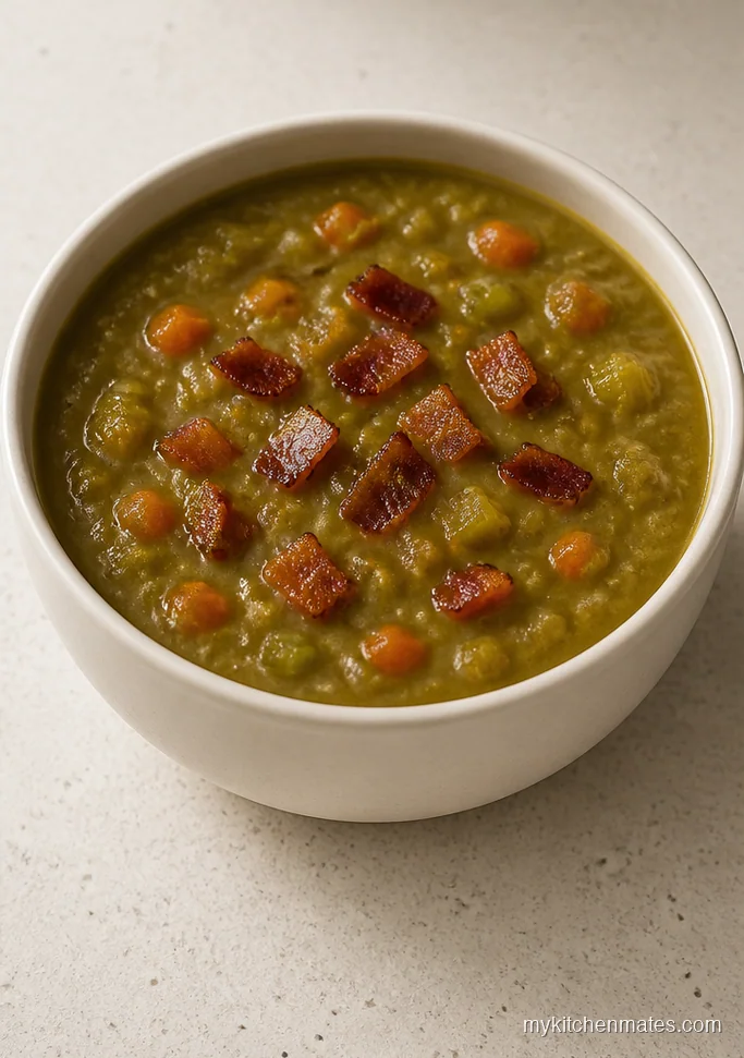 Split Pea Soup with Turkey Bacon