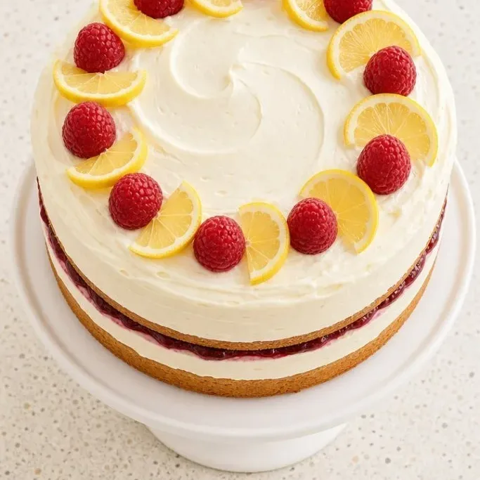 Lemon Raspberry Spring Birthday Cake Spring Birthday Cake