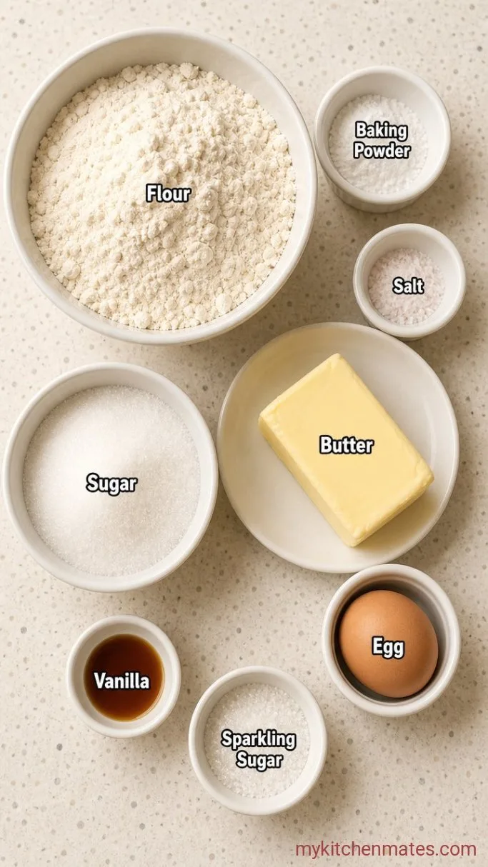 Buttery Star Sugar Cookies (No-Spread Cutouts) Ingredients