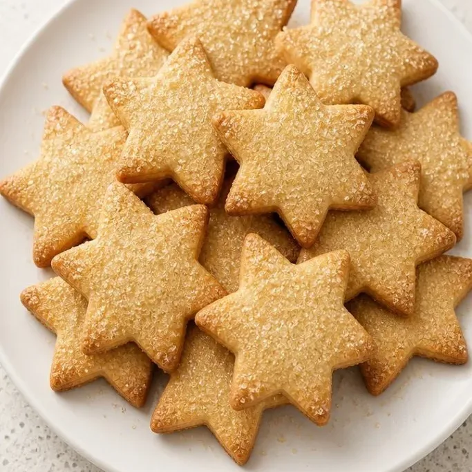 Buttery Star Sugar Cookies (No-Spread Cutouts) Star Sugar Cookies