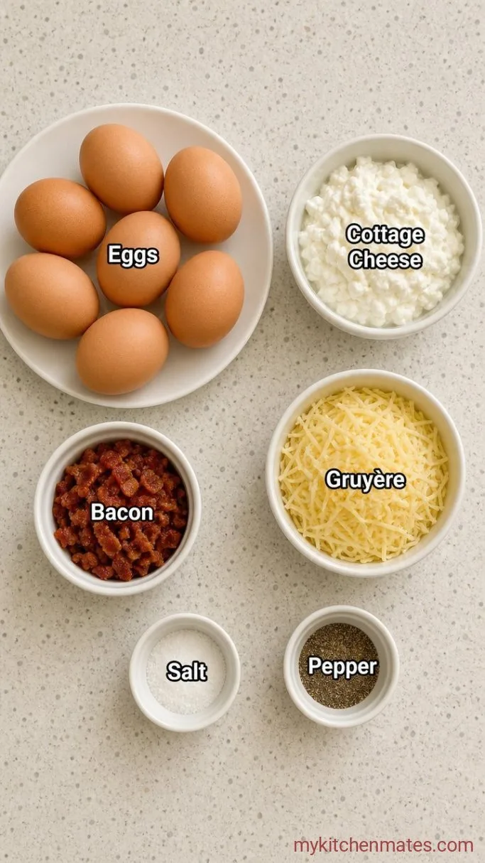 Copycat Starbucks Egg Bites (Baked, Not Sous Vide) Ingredients