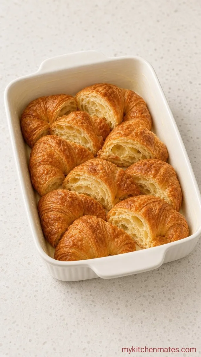Step 1: Arrange the Croissants