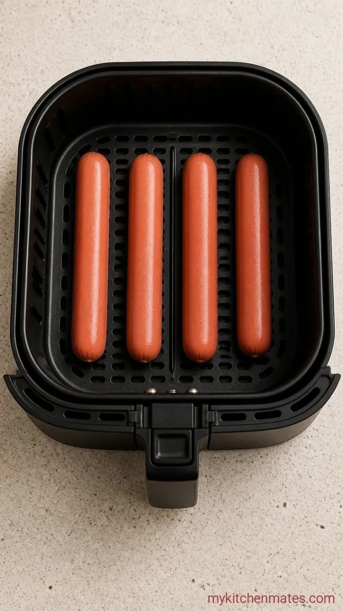 Step 1: Arrange the Hot Dogs
