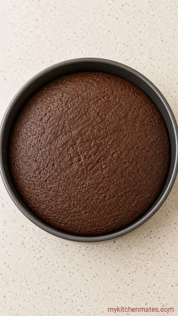 Foolproof Chocolate Drip Cake with Creamy Ganache Drip Step 1: Bake the Chocolate Layers