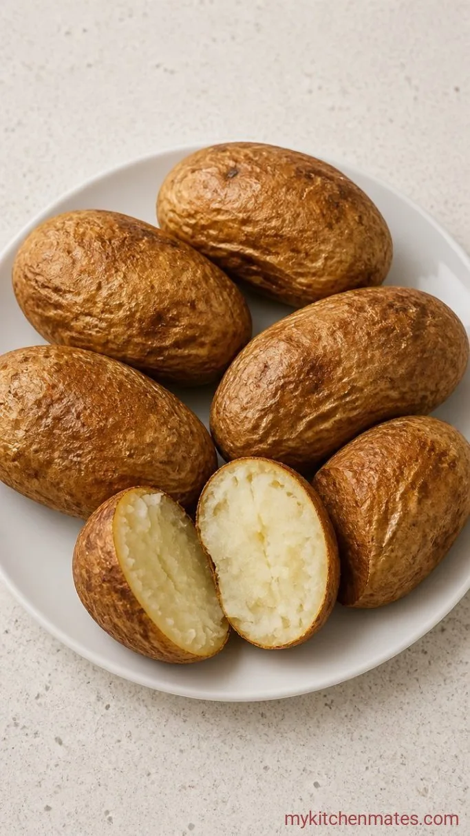 Creamy Twice Baked Potato Casserole (No Stuffing Required) Step 1: Bake the Potatoes Until Tender