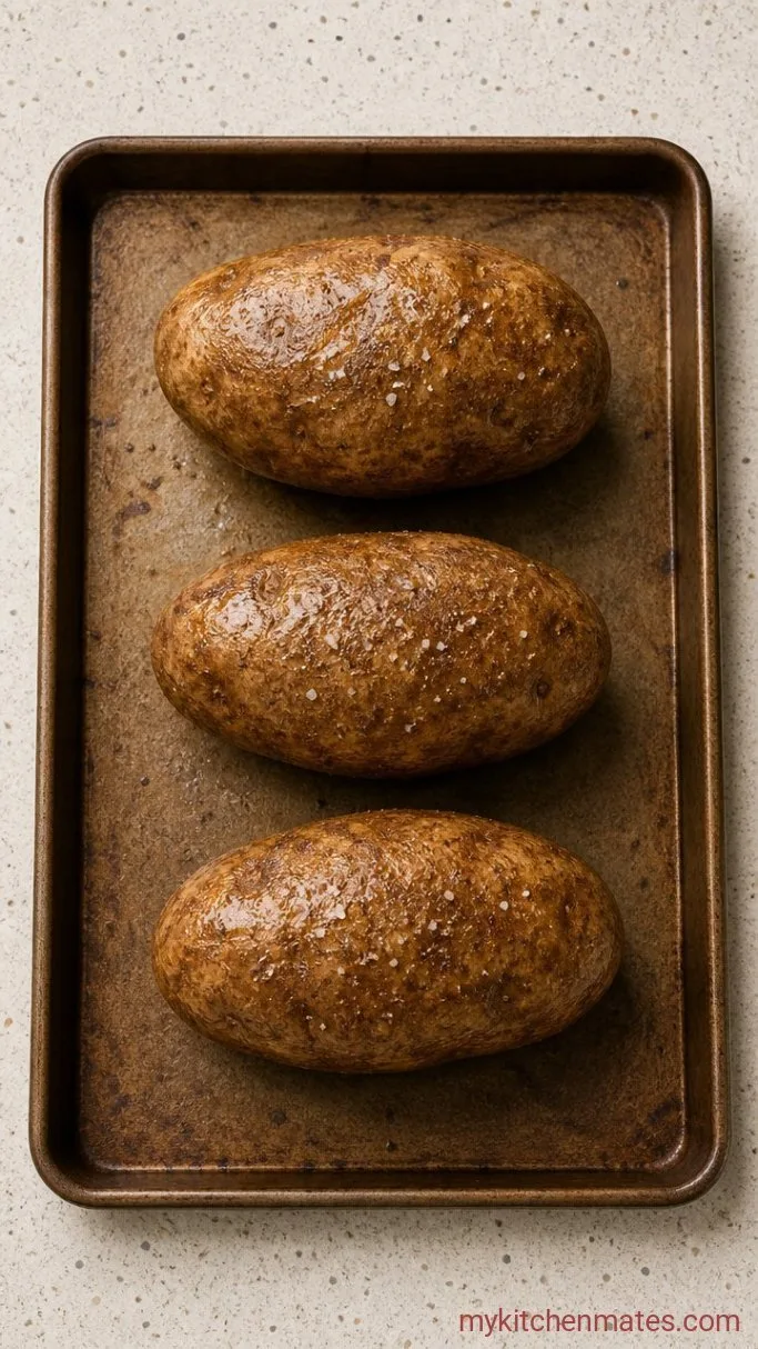 Twice-Baked Potato Soup with Crispy Skins Step 1: Bake the Potatoes
