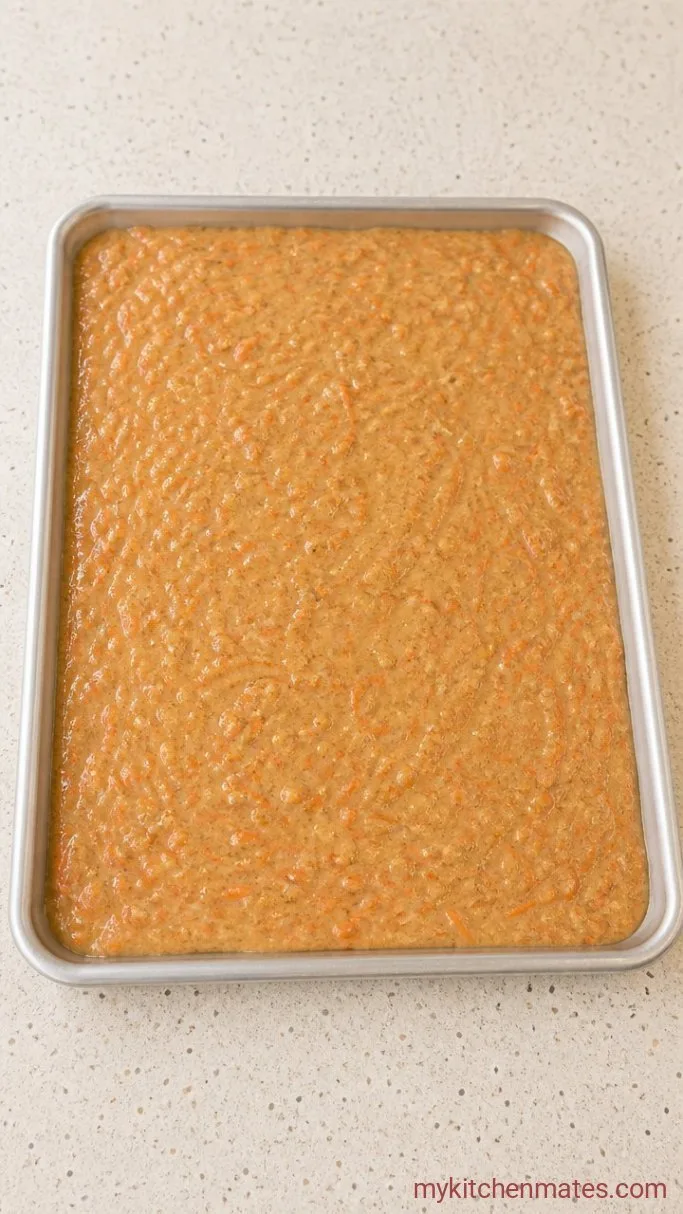 Step 1: Bake the Sheet Pan Carrot Cake