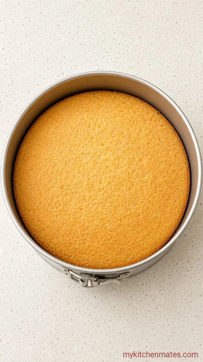 Strawberry Mousse Cake with Fresh Strawberry Mirror Glaze Step 1: Bake the Sponge Base