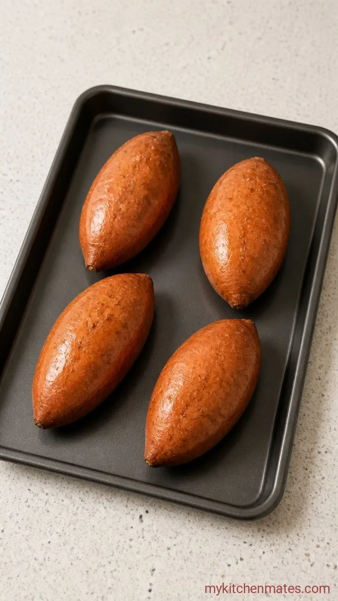 Loaded Sweet Potatoes with Black Beans and Avocado Step 1: Bake the Sweet Potatoes