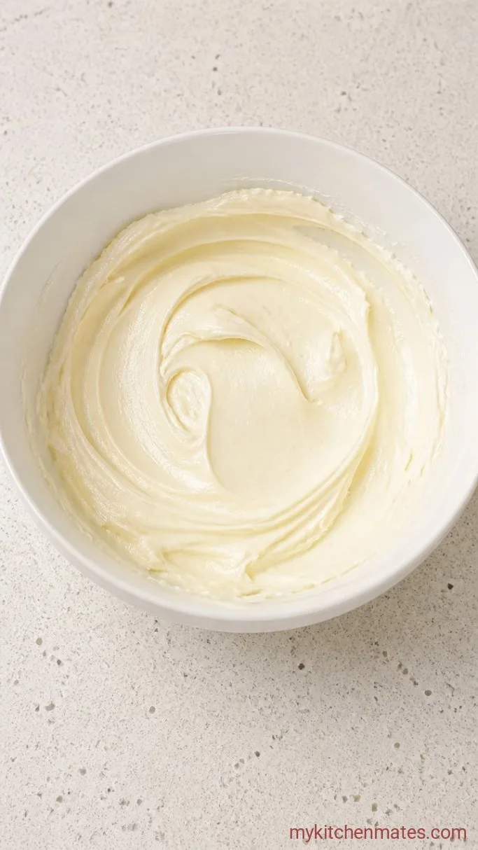 5-Minute Cookie Dough Dip (Egg-Free) Step 1: Beat the Cream Cheese and Butter