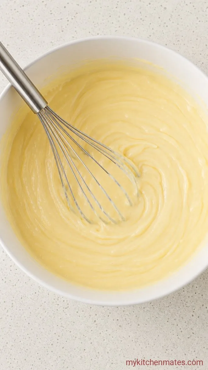 Step 1: Beat the Pudding Base