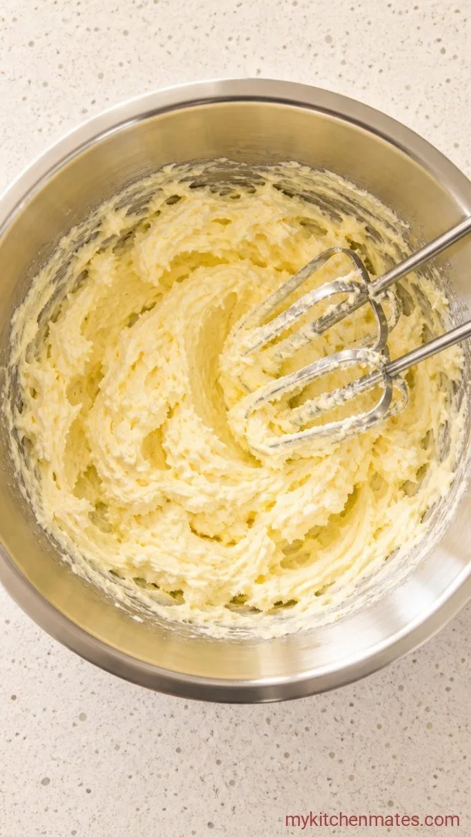 Step 1: Beat the Vegan Butter and Cream Cheese