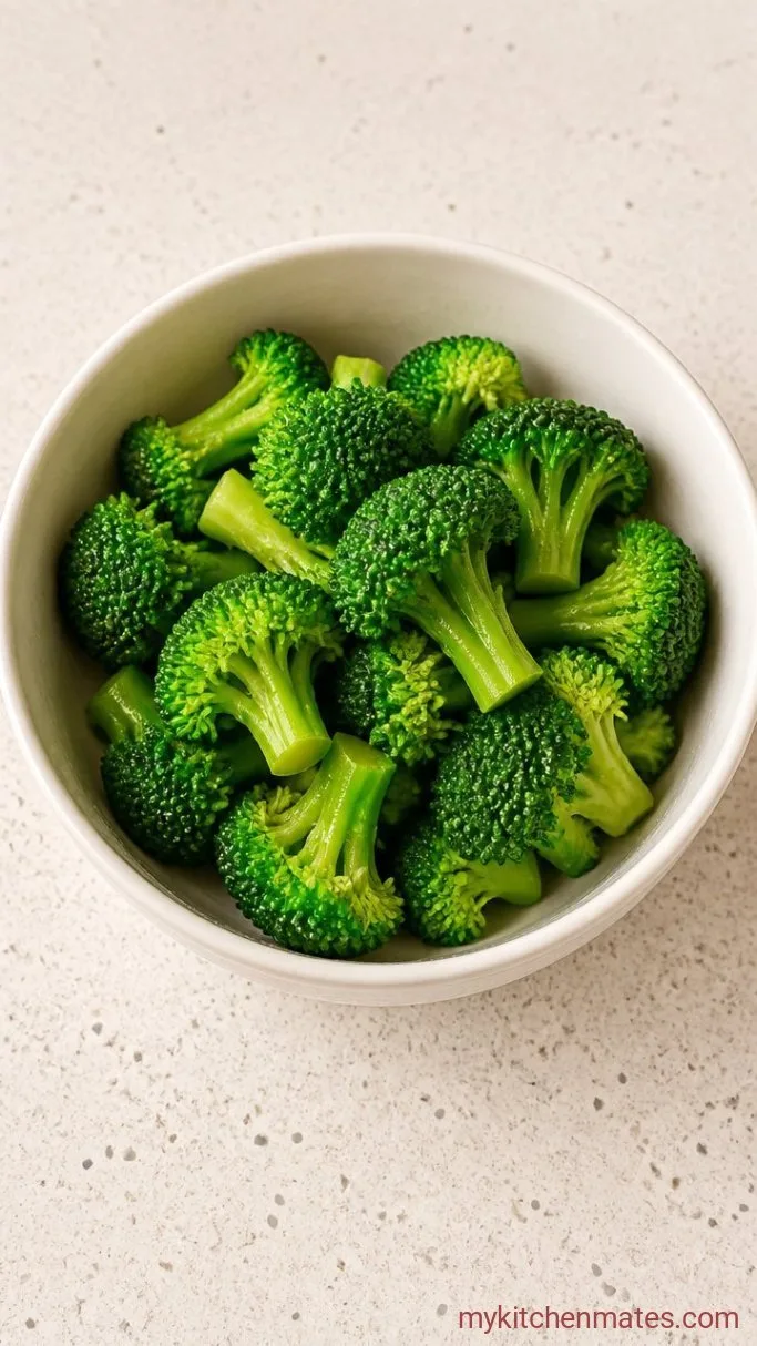 Creamy Broccoli Rice Casserole with Crispy Topping Step 1: Blanch the Broccoli